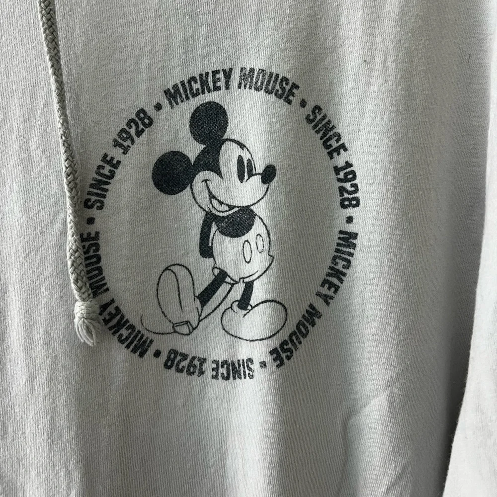 Disney Mickey Mouse Hoodie L Pastel Ombre Long Sleeve, Graphic tee, 100% Cotton